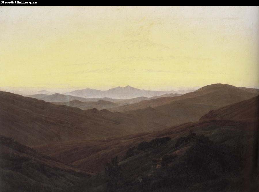 Caspar David Friedrich The Riesengebirge Mountains